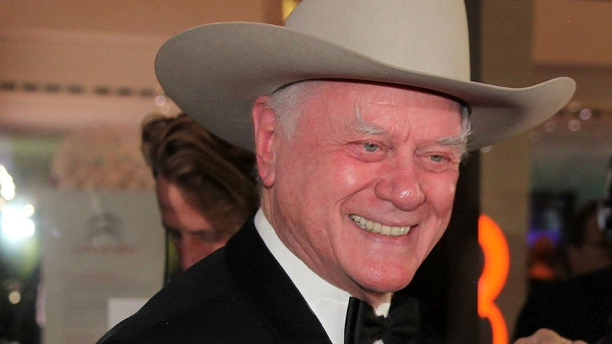Larry Hagman attends the German Sustainability Awards in 2010.
