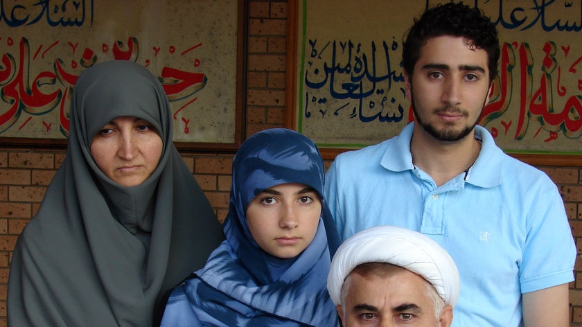 Sydney Sheikh Mansour Leghaei with his family