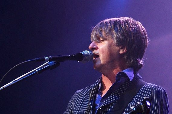 Neil Finn of Crowded House performs at the Byron Bay Blues Festival