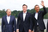 Putin, Cameron and Obama at G8