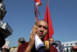 Burmese monks protest mine violence