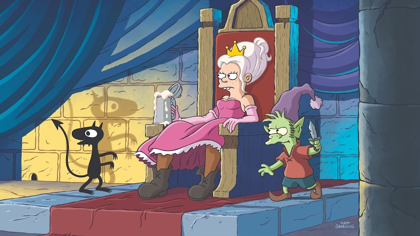 A scene from Disenchantment by Matt Groening