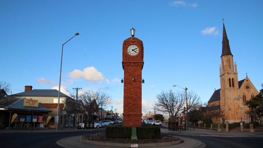 A roundabout in Mudgee