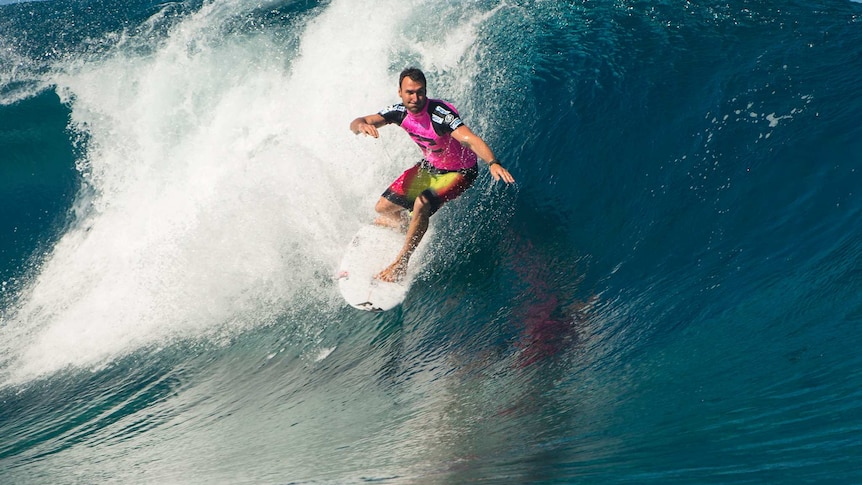 Joel Parkinson in round one in Tahiti