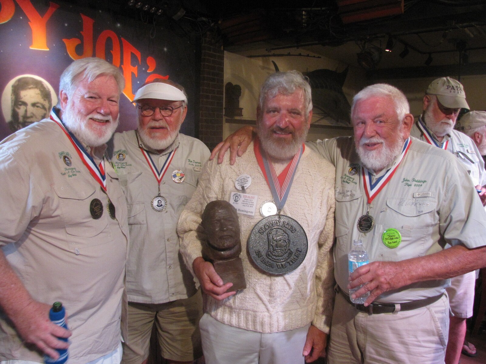 Ernest Hemingway Florida lookalike competition won by man of same