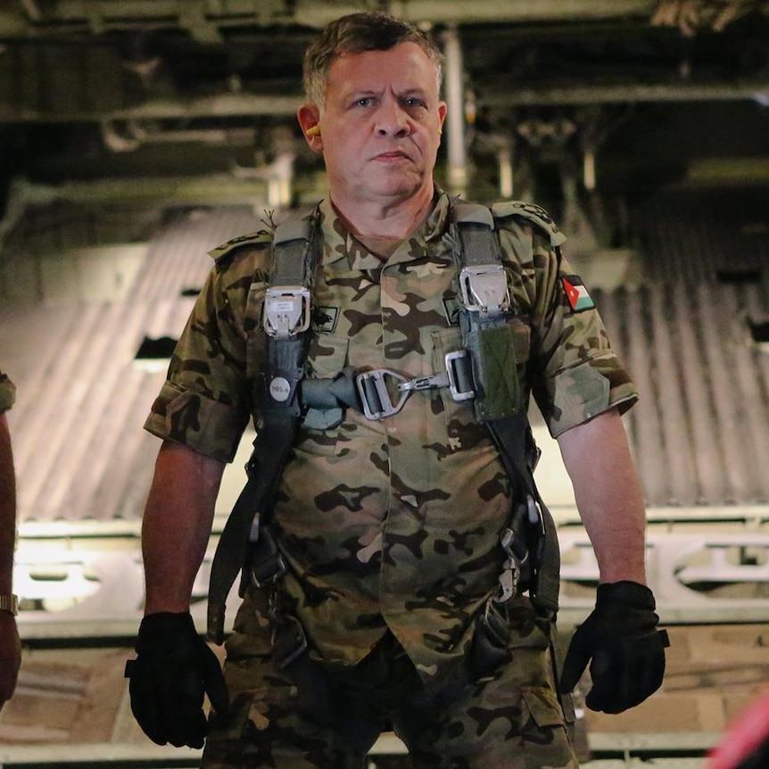 King Abdullah in Jordanian army gear