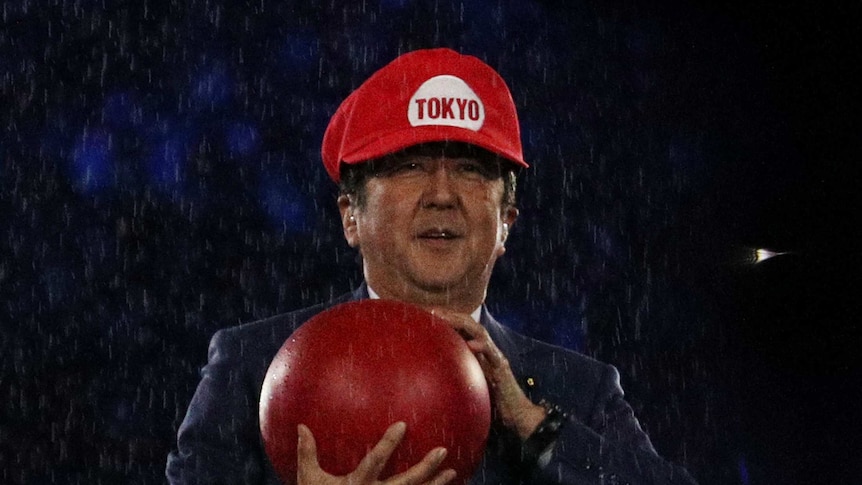 Shinzo Abe as Super Mario
