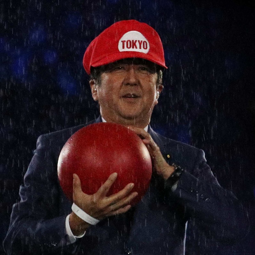 Shinzo Abe as Super Mario