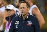 Crows coach Don Pyke at the MCG in June 2018.