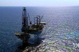 Oil rig in Timor Sea