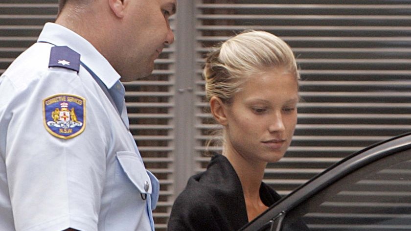 Behind bars: Charlotte Lindstrom in 2008.