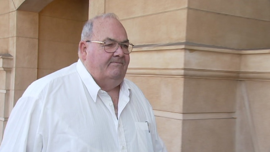 Peter Dansie outside court