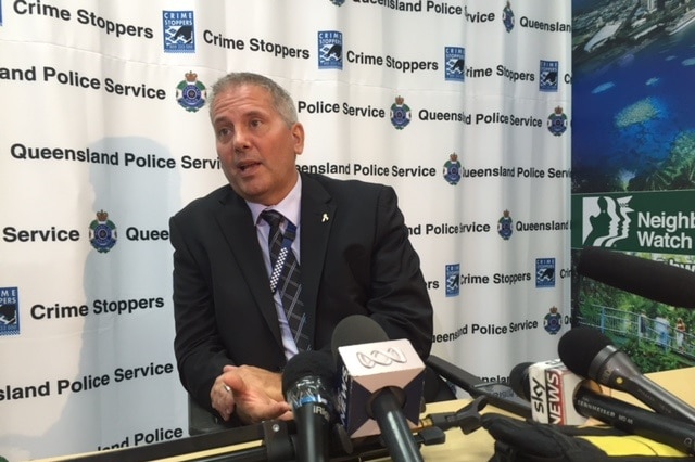 Detective Inspector Geoff Marsh addresses a press conference about the disappearance of Leann Lapham