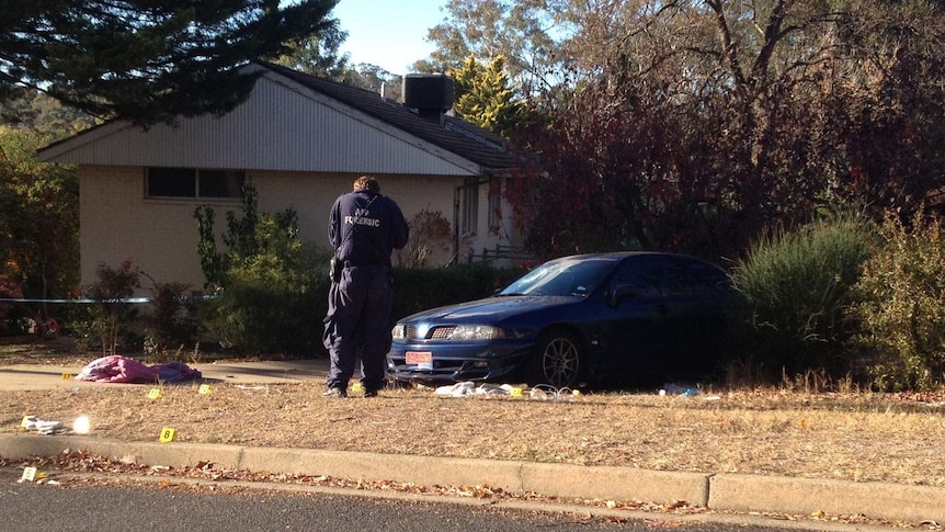 Officers were called to a disturbance at Savige Street in Campbell around 12:30am, where they found a man lying on the ground.