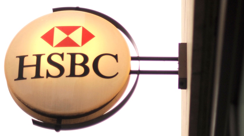 A photo taken on February 28, 2011 of a branch of an HSBC bank in central London