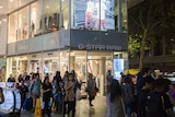 Shoppers outside the G-Star Raw store at World Square, Sydney, in 2017.