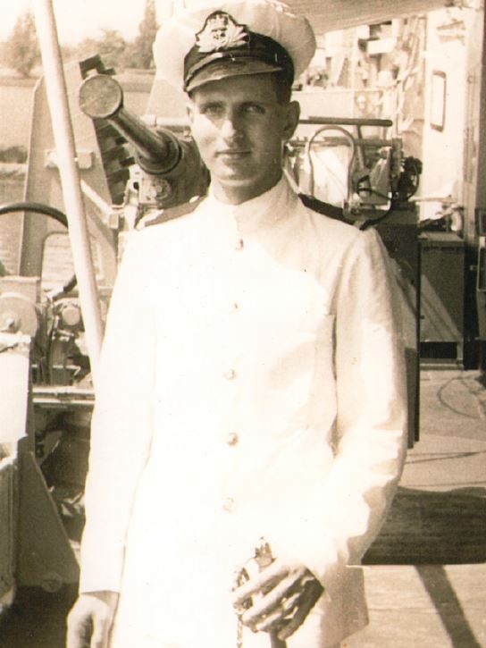 Walter Blumenfeld in the Navy Reserves circa 1957