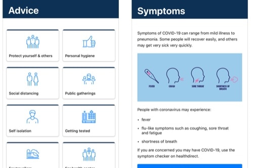 The Coronavirus Australia app allows people to access official information and advice around coronavirus.