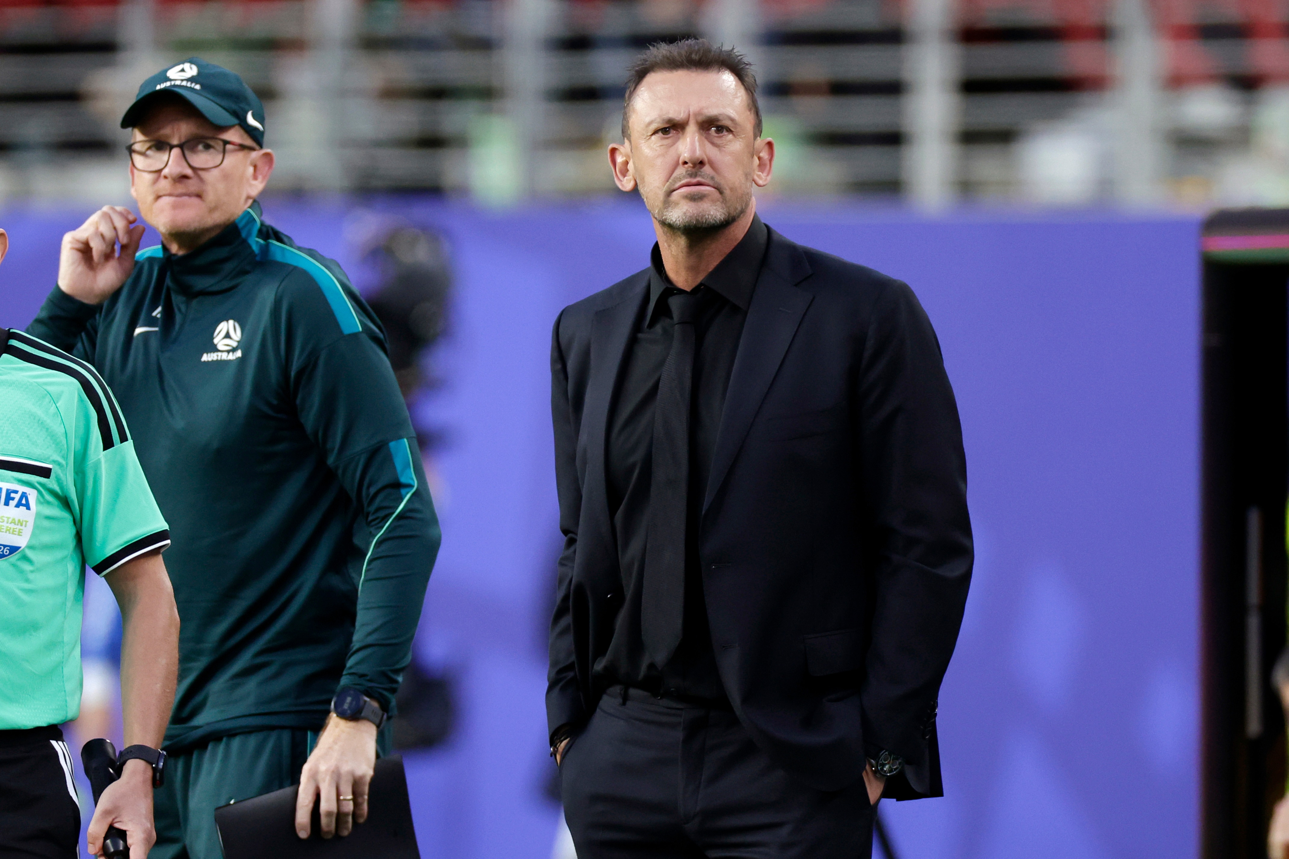 Coach Tony Popovic of Australia during the World Cup