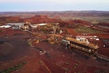 An aerial shot of FMG's Iron Bridge project in the Pilbara.