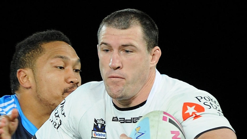 Paul Gallen lapped up the plaudits still ringing from his Origin II performance with a two-try showing against the Titans.