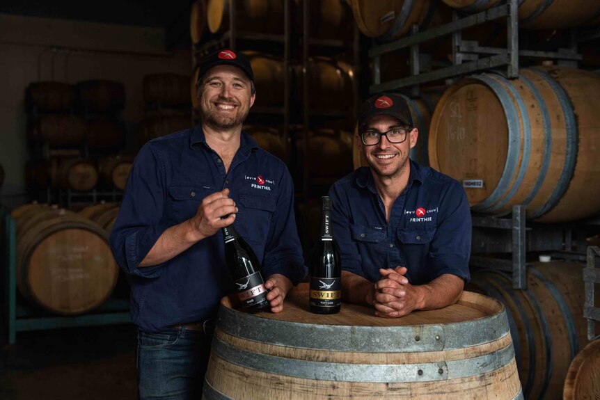 Printhie Wines co-owners and brothers Ed and David Swift have felt the impact of the at their cellar door
