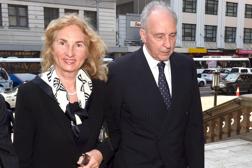 Paul Keating arrives with former wife Anita