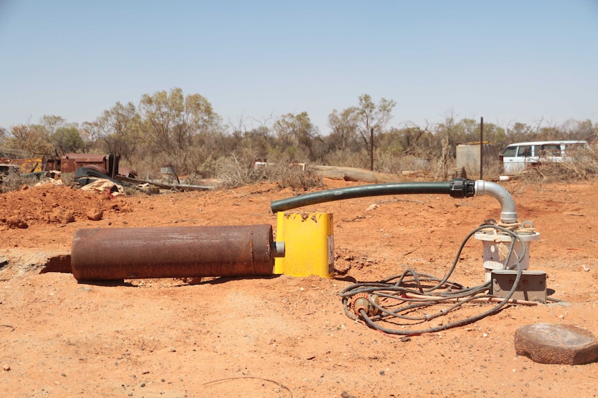 An $88,000 bore on Milpa Station, which extends 250 metres into the ground
