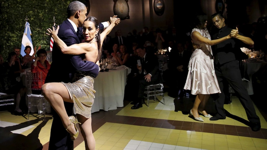 Barack Obama does the tango