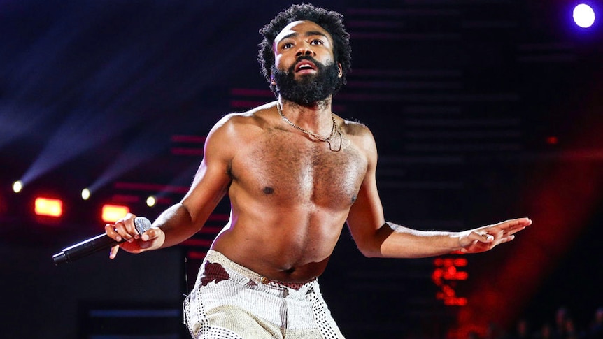 Childish Gambino performs onstage during the iHeartRadio Music Festival in Las Vegas, September 2018