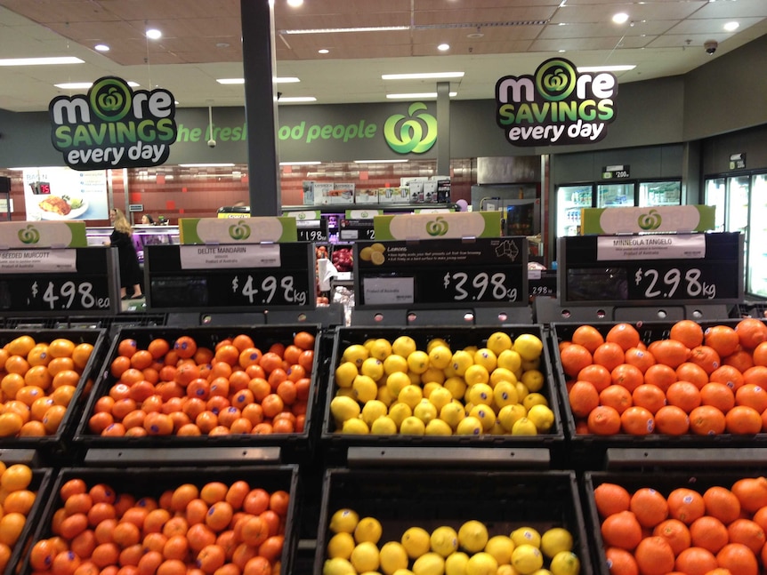 Citrus in Woolworths supermarket