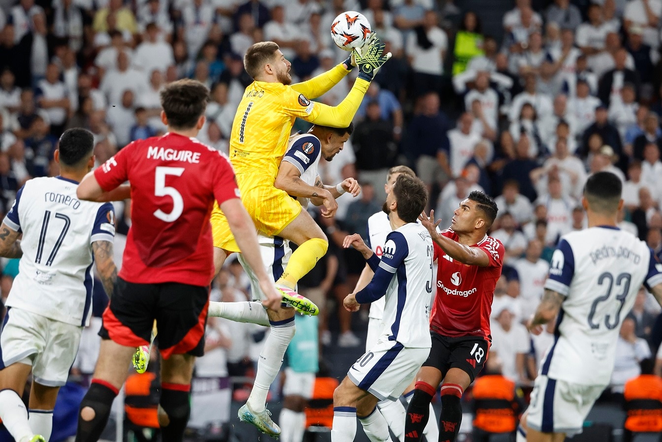 The goalie during Tottenham Hotspurs Europa cup win.