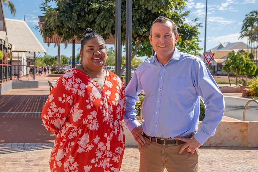 Divina D'Anna with Mark McGowan in Broome.