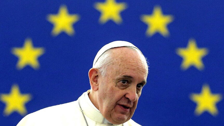 Pope Francis addresses European Parliament