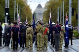 Anzac Day march in Melbourne 2015.