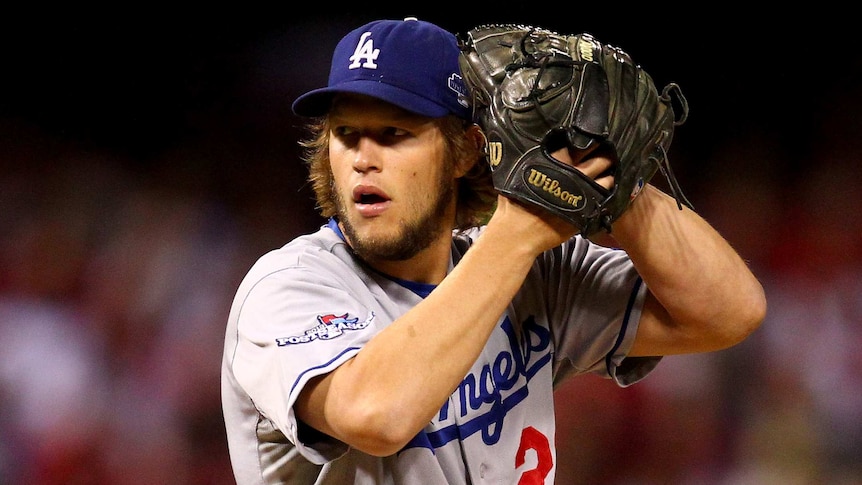Clayton Kershaw pitches for Los Angeles Dodgers
