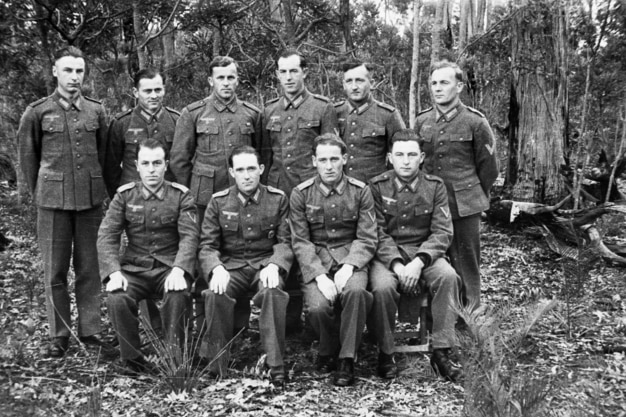 A group of German prisoners of war at Marrinup, July 29, 1944.