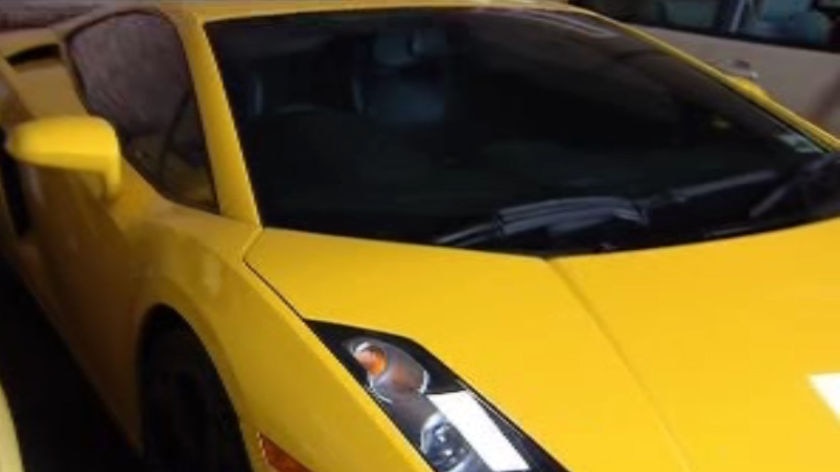 The Lamborghini seized under hoon legislation
