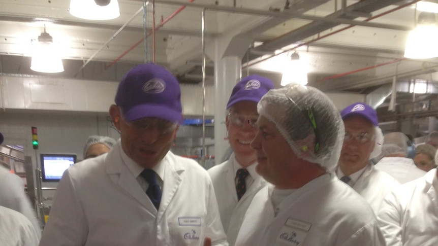 Tony Abbott at Cadbury