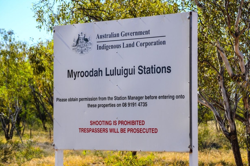 A sign at Myroodah Station