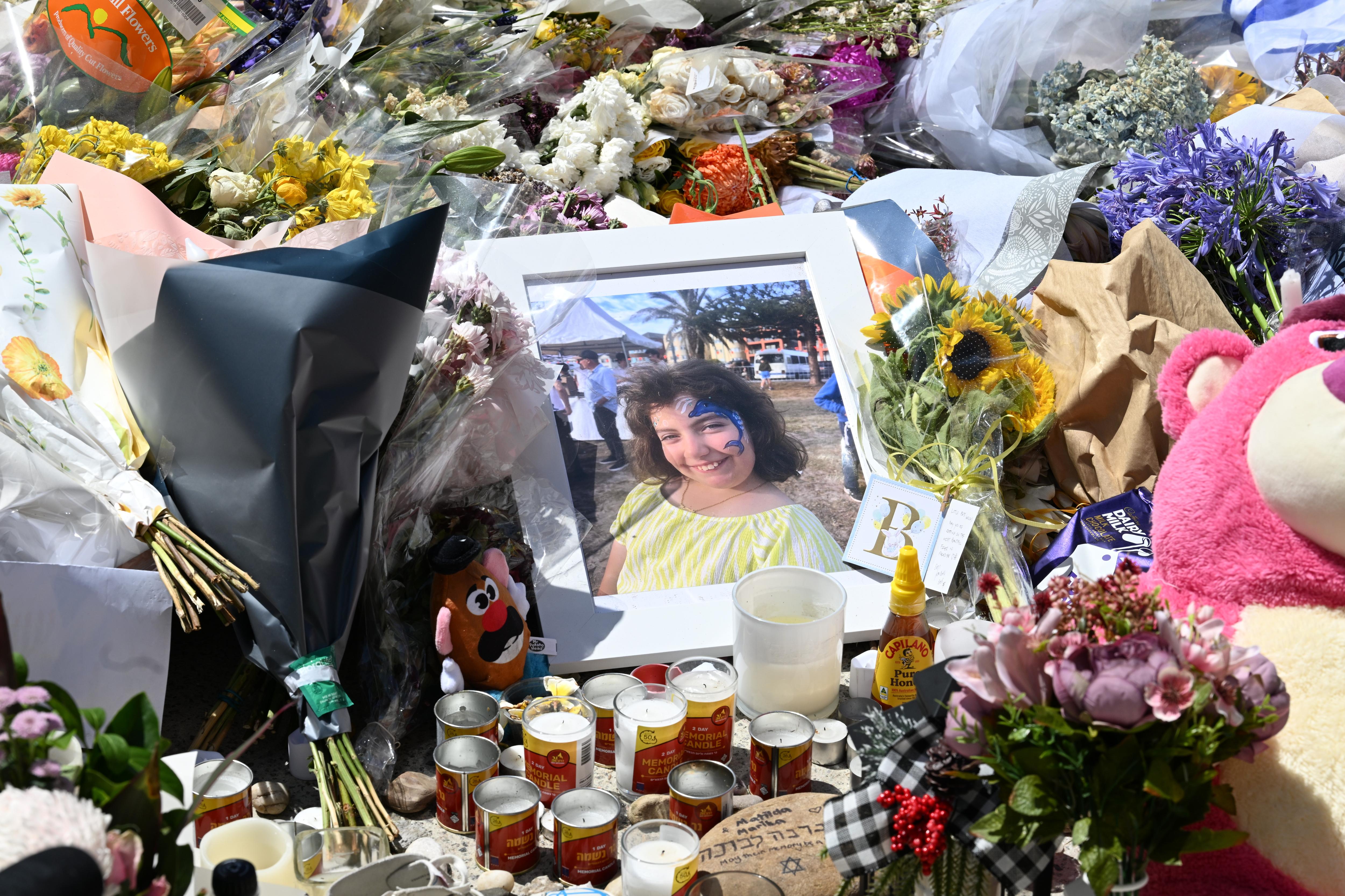 A portrait of 10-year-old Matilda, the youngest victim of the Bondi Beach shooting