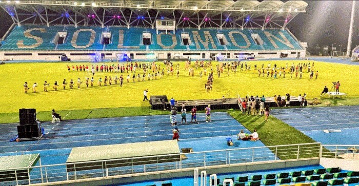 Rehearsal fo opening blong Pacific Islands Forum miting long Honiara (SIG Media)