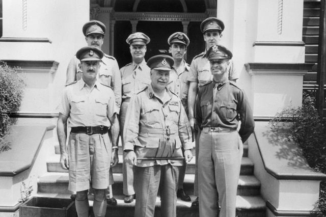 The Australian Commander in Chief, General Sir Thomas Blamey, visits the Central Bureau of Intelligence.