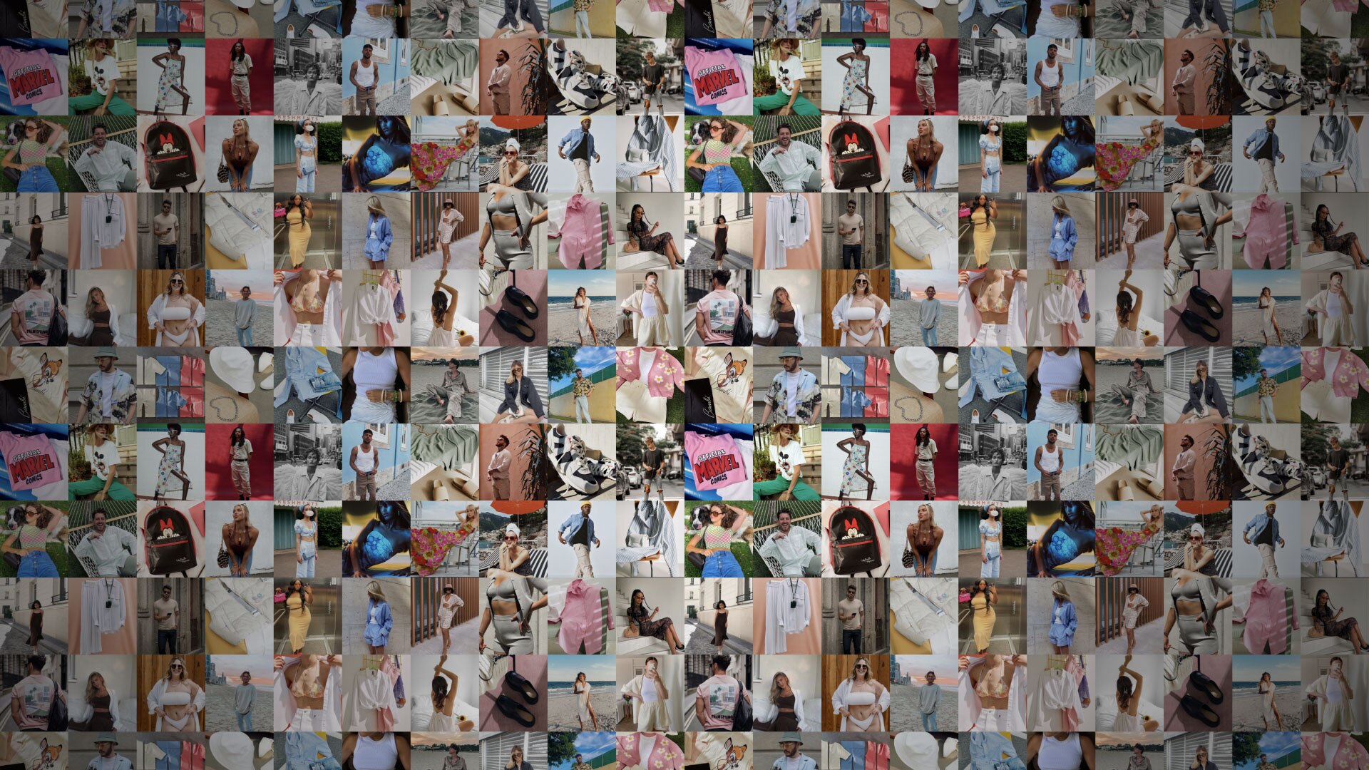 Fast fashion collage.