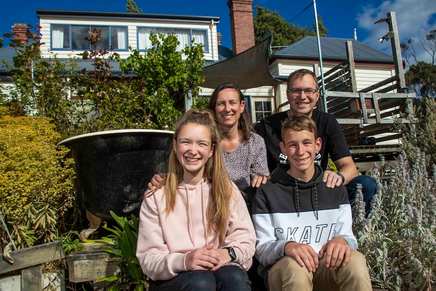 Narelle and Nathan Chester with their two children.