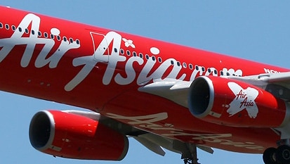 Air Asia X plane close up