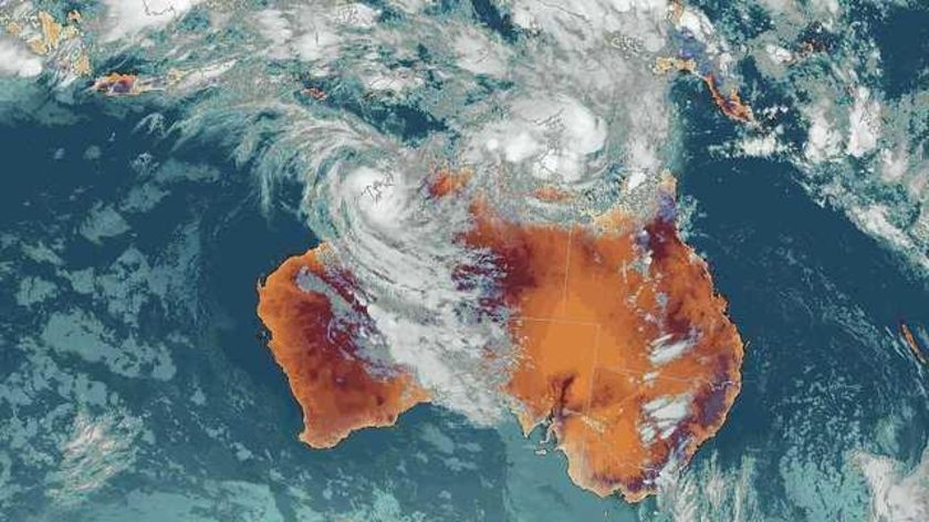 Cyclone Billy is slowly moving in a westerly direction.