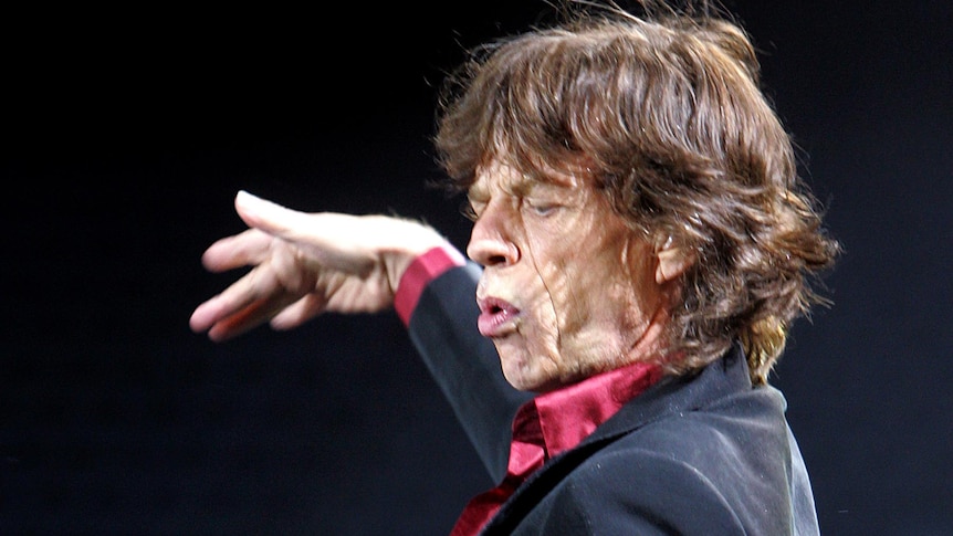 Mick Jagger performs with the Rolling Stones