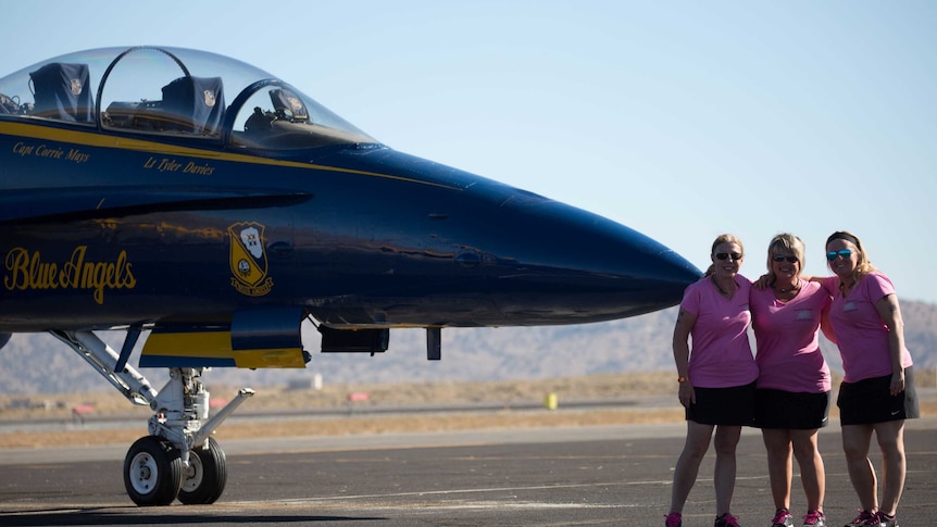 Margaret, Tammy and Jo hope their win will inspire women to become pilots.