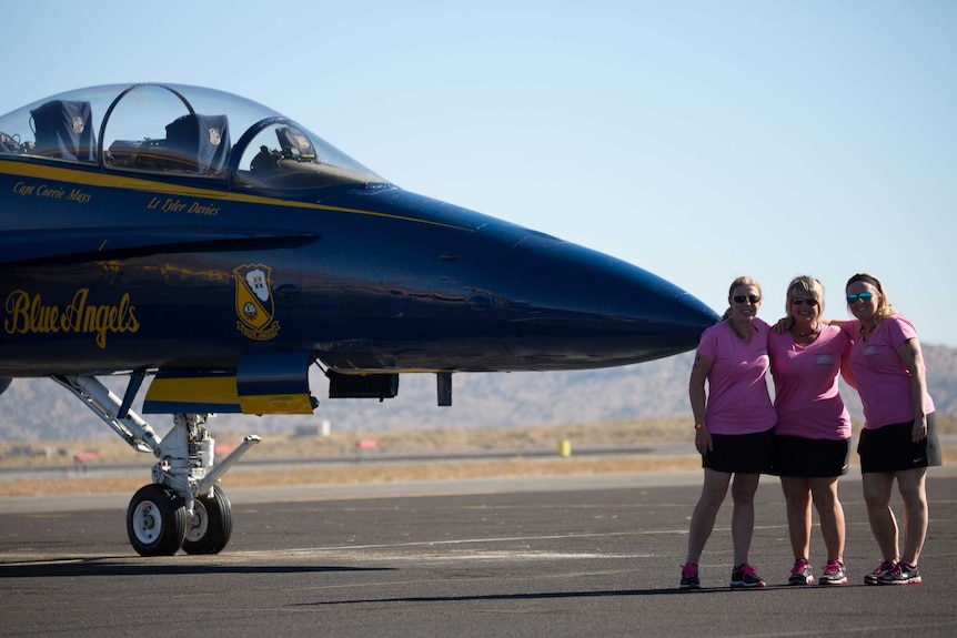 Margaret, Tammy and Jo hope their win will inspire women to become pilots.